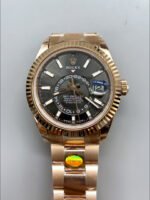 Rolex Sky-Dweller REF# 336235 Slate Dial Watch in Rose Gold 904L Steel Case 1:1 Mirror Replica - Image 2
