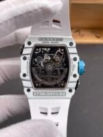 Richard Mille RM35-03 Rafael Nadal Edition White Carbon Fiber Casing 1:1 Mirror Replica Watch in White Strap - Image 5
