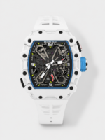 Richard Mille RM35-03 Rafael Nadal Edition White Carbon Fiber Casing 1:1 Mirror Replica Watch in White Strap