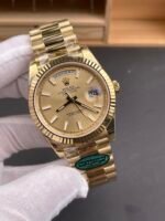 Rolex Day Date Super Clone Gold Dial 40MM 212 Grams Swiss Replica watch - Image 4