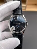 Jaeger LeCoultre Master Ultra Thin Moon Black Dial 904L Steel 1:1 Mirror Replica Watch - Image 3