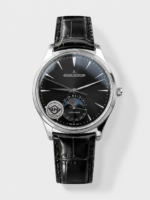 Jaeger LeCoultre Master Ultra Thin Moon Black Dial 904L Steel 1:1 Mirror Replica Watch
