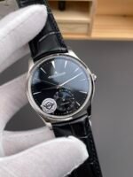 Jaeger LeCoultre Master Ultra Thin Moon Black Dial 904L Steel 1:1 Mirror Replica Watch - Image 4