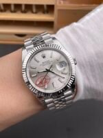 Rolex Datejust Cal.3235 Movement Swiss Watch 1:1 Mirror Replica 904L Steel 41MM – Steel Dial - Image 11