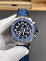 Hublot Big Bang Unico Blue Stainless Steel Casing 1:1 Mirror Edition Swiss Replica Watch - Image 3
