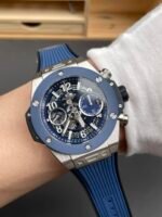 Hublot Big Bang Unico Blue Stainless Steel Casing 1:1 Mirror Edition Swiss Replica Watch - Image 10