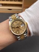 Rolex Datejust M126333 41MM ETA3235 72 Hours Power Gold Dial Jubilee 1:1 Mirror Replica Yellow Gold 904L Steel - Image 11