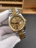 Rolex Datejust M126333 41MM ETA3235 72 Hours Power Gold Dial Jubilee 1:1 Mirror Replica Yellow Gold 904L Steel - Image 4