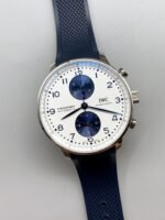 IWC Portugieser Chronograph (Stainless Steel Case / White Dial) – Swiss Replica (Top-Tier 1:1 Reproduction) - Image 4