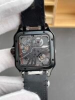 Santos De Cartier Super Clone Watch in Skeleton Dial PVD MLF Coating Watch - Image 4