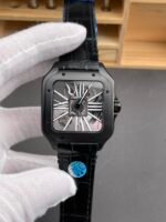 Santos De Cartier Super Clone Watch in Skeleton Dial PVD MLF Coating Watch - Image 2
