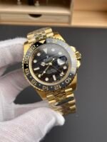 Rolex GMT Masters II Super Clone 126718GRNR Yellow Gold Tiger Iron Dial Swiss Replica Watch - Image 2