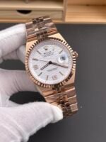Rolex Land-Dweller 127335 Steel Honeycomb Rose Gold 40MM Swiss Replica Watch - Image 4
