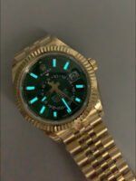 Rolex Sky-Dweller REF# 336235 Green Dial Watch in Yellow Gold 904L Steel Case 1:1 Mirror Replica - Image 10