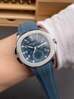 Patek Philippe Super Clone Aquanaut 5164 Opaline Blue Stainles Steel Swiss Watch - Image 10
