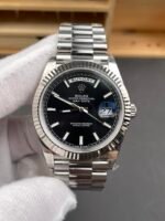 Rolex Day Date Super Clone Black Dial 40MM 146 Grams Swiss Replica watch - Image 4