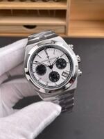 Vacheron Constantin Overseas Chronograph – Top-Tier Replica (Swiss Movement, Steel-tone Dial, Steel Bracelet) - Image 4