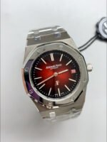 Audemars Piguet Super Clone Royal Oak Extra Thin Watch in Red Dial - Image 3
