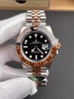 Rolex GMT Masters II Super Clone Root Beer 126711CHNR Rose Black Dial Swiss Replica Watch - Image 2