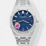 Royal Oak 15510 Blue Dial FREE SPRUNG MVMNT Super Clone Watch