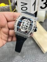 Richard Mille RM052 Skull Genuine Tourbillon Edition Watch in Titanium Casing - Image 3
