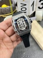 Richard Mille RM052 Skull Genuine Tourbillon Edition Watch in Titanium Casing - Image 6