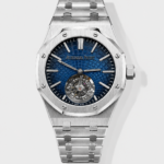 Audemars Piguet Super Clone Royal Oak Flying Tourbillon 41mm Blue Dial Watch