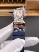Audemars Piguet Royal Oak Chronograph Rose Gold Blue Dial Leather Strap Swiss Replica Watch - Image 9