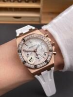 Audemars Piguet Royal Oak Offshore Rose Gold White Dial Chronograph 37MM – Swiss Replica Watch - Image 10