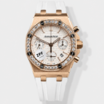 Audemars Piguet Royal Oak Offshore Rose Gold White Dial Chronograph 37MM – Swiss Replica Watch