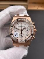 Audemars Piguet Royal Oak Offshore Rose Gold White Dial Chronograph 37MM – Swiss Replica Watch - Image 2