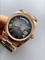 Rolex Day Date Presidential 18K Rose Gold Watch 40MM – Brown Dial 1:1 Mirror Quality - Image 4