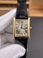 Tank Must Cartier Super Clone Edition 33.7 Watch in Yellow Gold Casing - Image 2