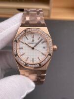 Audemars Piguet Royal Oak Swiss Automatic 34MM Swiss Watch in Rose Gold Casing – 1:1 Mirror Replica Edition - Image 2