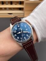 IWC Pilot’s MARK XVIII IW327010 Steel Blue Dial Le Petit Prince 904L Steel 1:1 Mirror Replica - Image 10