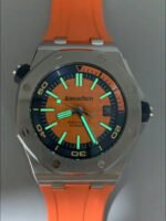 Audemars Piguet Royal Oak Diver Swiss Replica Orange Dial 1:1 Quality 3120 Movement 904L Steel - Image 9