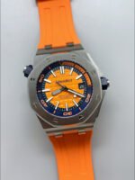 Audemars Piguet Royal Oak Diver Swiss Replica Orange Dial 1:1 Quality 3120 Movement 904L Steel - Image 2