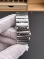 Cartier Santos De Cartier 904L Steel White Dial Super Clone Replica 40MM Watch - Image 9