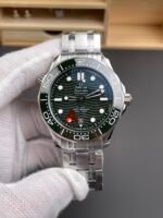 Omega Seamaster 300M Master Chronometer Green Swiss 904L Steel 1:1 Mirror Replica Watch - Image 2