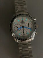 Omega Speedmaster Racing 904L Steel Chronograph 1:1 Mirror Replica in White Dial - Image 11