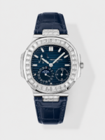 Patek Philippe Nautilus 5712R 1:1 Quality Swiss Replica Watch in Blue Dial Blue Strap