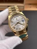 Rolex Day Date Presidential 18K Rose Gold Watch 40MM – Steel Dial 1:1 Mirror Quality (212g) - Image 4