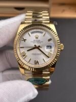 Rolex Day Date Presidential 18K Rose Gold Watch 40MM – Steel Dial 1:1 Mirror Quality (212g) - Image 3