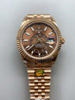 Rolex Sky-Dweller REF# 336935 Brown Dial Watch in Rose Gold 904L Steel Case 1:1 Mirror Replica - Image 2