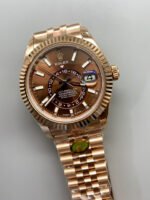 Rolex Sky-Dweller REF# 336935 Brown Dial Watch in Rose Gold 904L Steel Case 1:1 Mirror Replica - Image 3