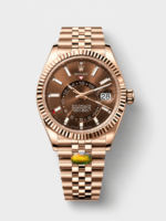 Rolex Sky-Dweller REF# 336935 Brown Dial Watch in Rose Gold 904L Steel Case 1:1 Mirror Replica