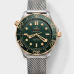 Omega Seamaster Super Clone 300M Diver Titanium Two Tone Green Dial Watch