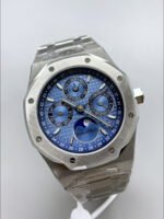 Audemars Piguet Royal Oak Perpetual Calendar Super Clone 904L Steel in Steel Blue Dial - Image 2