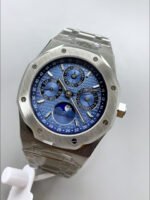 Audemars Piguet Royal Oak Perpetual Calendar Super Clone 904L Steel in Steel Blue Dial - Image 3