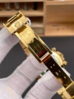 Rolex Daytona John Mayer Super Clone 116508 Yellow Gold Green Dial Cal.4130 Movement Swiss Replica - Image 7